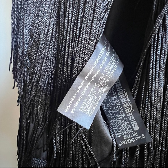 Zara Black Fringe Jumpsuit - Picture 12 of 12